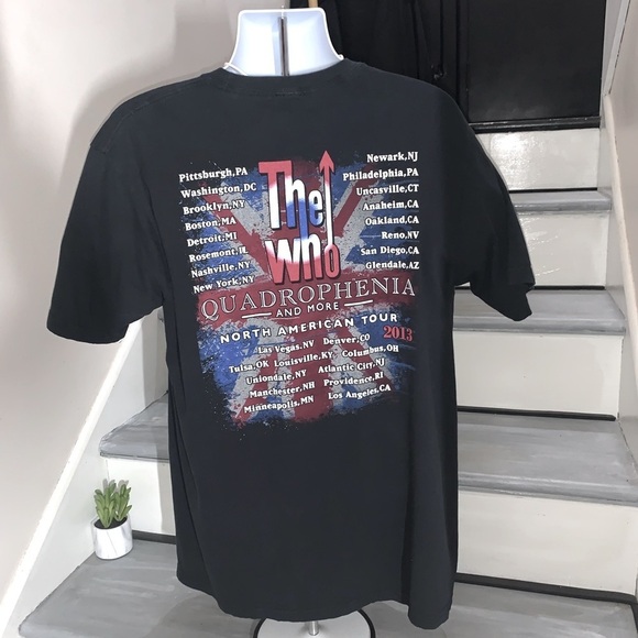 The Who Quadrophenia Concert TShirt 2013 Black Large - Picture 1 of 4